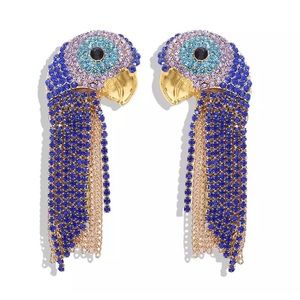 Parrott crystal earrings.